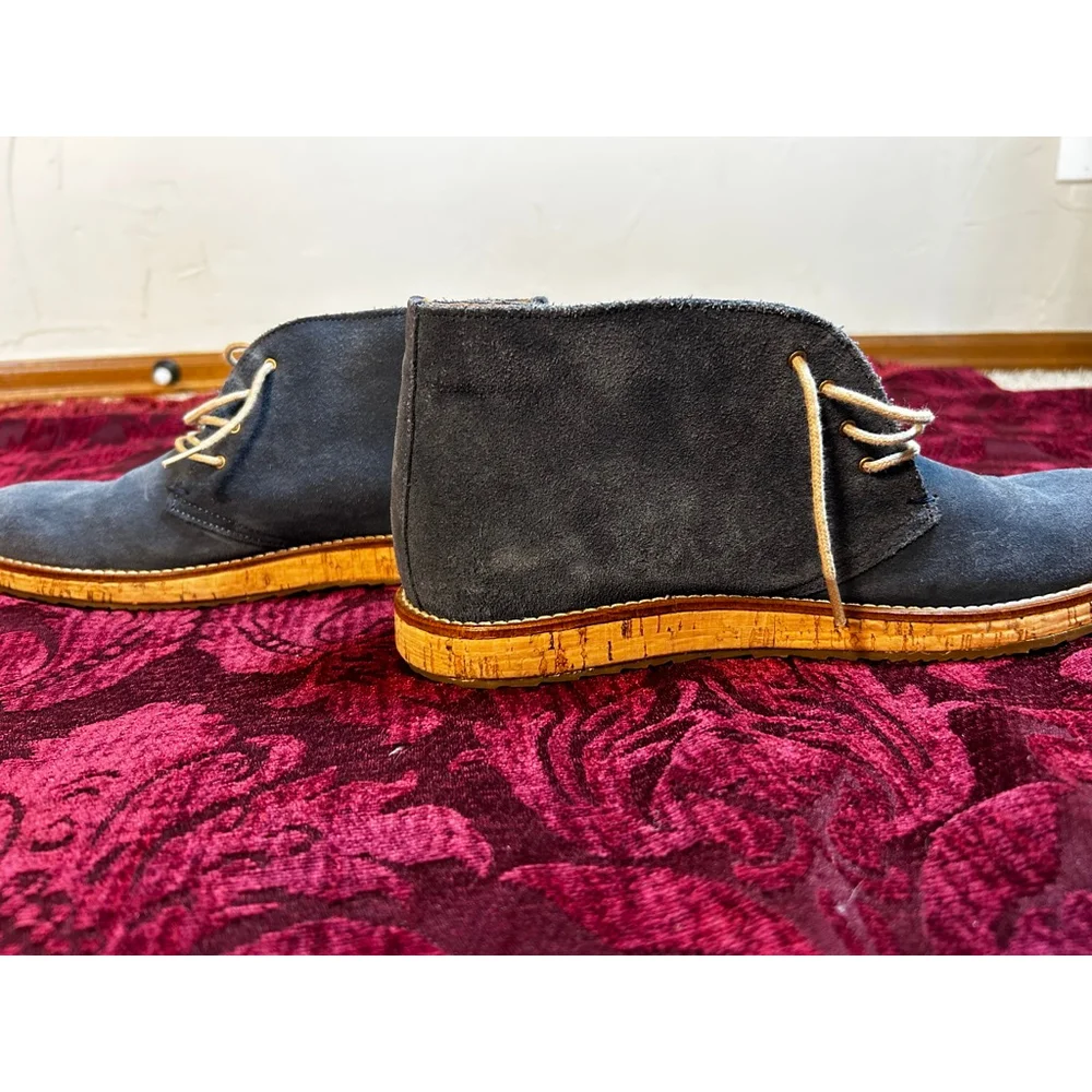 Kurt Geiger Navy Suede Chukka Boots Size EU 42/ US 9